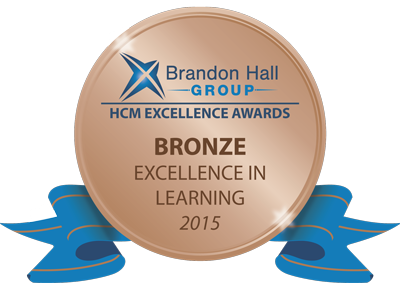 Brandon Hall Group HCM Excellence Awards — Bronze, Excellence in Learning 2015